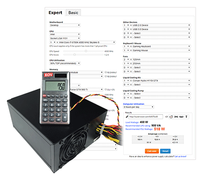 Power Supply Calculator 7TOML3 Build